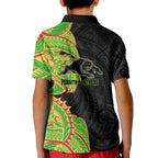Penrith Panthers Kid Polo Shirt Polynesian Tribal Tattoo Pacific Sport Art