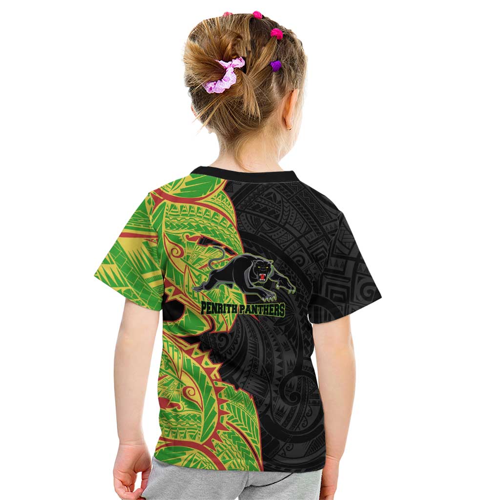 Penrith Panthers Kid T Shirt Polynesian Tribal Tattoo Pacific Sport Art