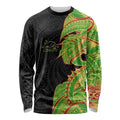 Penrith Panthers Long Sleeve Shirt Polynesian Tribal Tattoo Pacific Sport Art