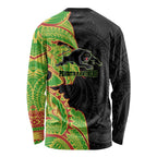 Penrith Panthers Long Sleeve Shirt Polynesian Tribal Tattoo Pacific Sport Art