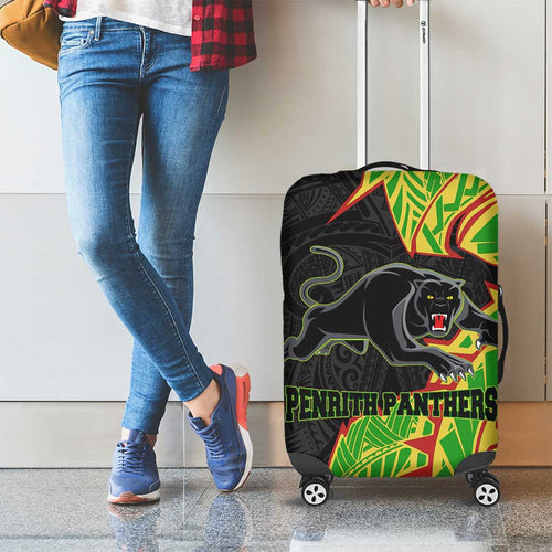 Penrith Panthers Luggage Cover Polynesian Tribal Tattoo Pacific Sport Art