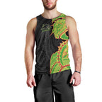Penrith Panthers Men Tank Top Polynesian Tribal Tattoo Pacific Sport Art