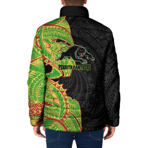 Penrith Panthers Padded Jacket Polynesian Tribal Tattoo Pacific Sport Art