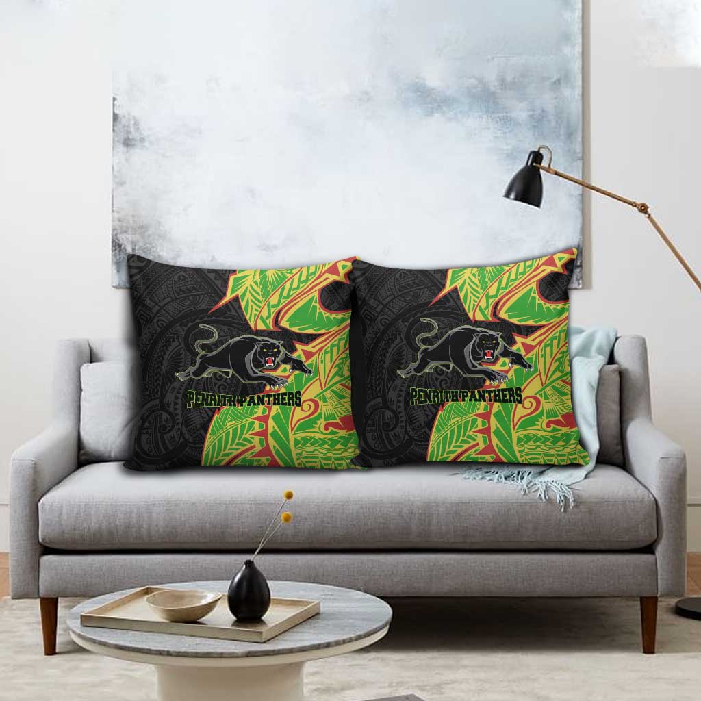 Penrith Panthers Pillow Cover Polynesian Tribal Tattoo Pacific Sport Art