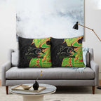 Penrith Panthers Pillow Cover Polynesian Tribal Tattoo Pacific Sport Art