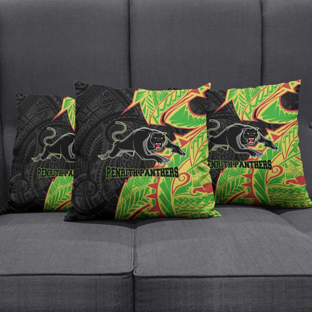 Penrith Panthers Pillow Cover Polynesian Tribal Tattoo Pacific Sport Art
