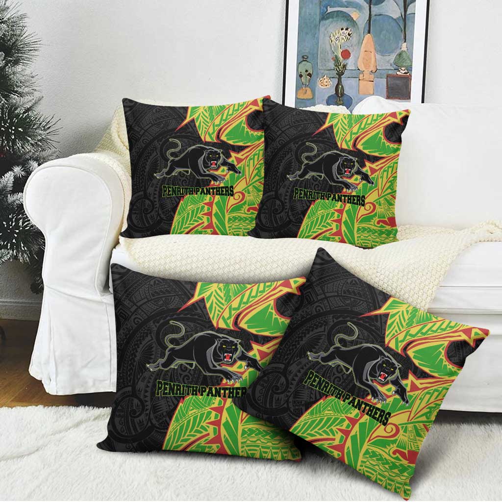 Penrith Panthers Pillow Cover Polynesian Tribal Tattoo Pacific Sport Art