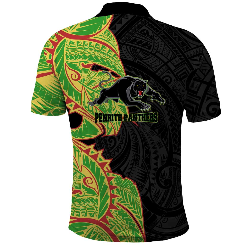 Penrith Panthers Polo Shirt Polynesian Tribal Tattoo Pacific Sport Art