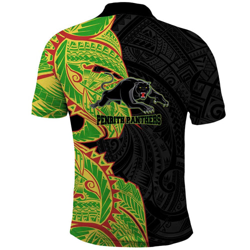 Penrith Panthers Polo Shirt Polynesian Tribal Tattoo Pacific Sport Art