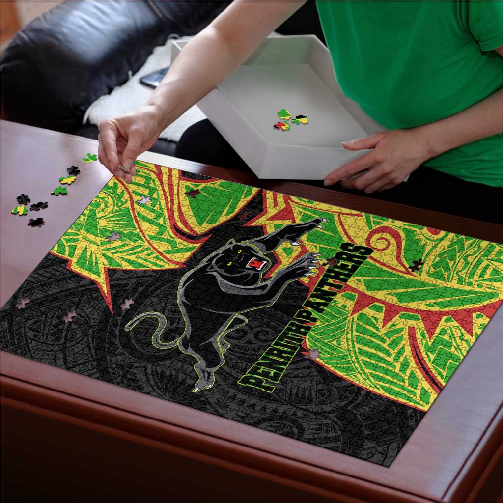 Penrith Panthers Puzzle Polynesian Tribal Tattoo Pacific Sport Art
