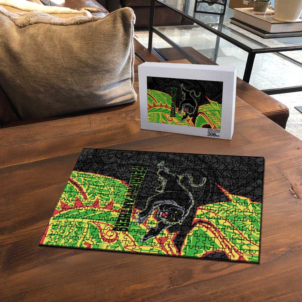 Penrith Panthers Puzzle Polynesian Tribal Tattoo Pacific Sport Art