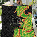 Penrith Panthers Quilt Polynesian Tribal Tattoo Pacific Sport Art