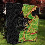Penrith Panthers Quilt Polynesian Tribal Tattoo Pacific Sport Art