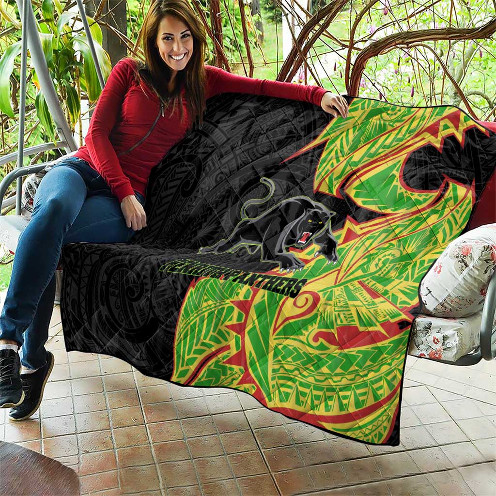 Penrith Panthers Quilt Polynesian Tribal Tattoo Pacific Sport Art