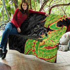 Penrith Panthers Quilt Polynesian Tribal Tattoo Pacific Sport Art