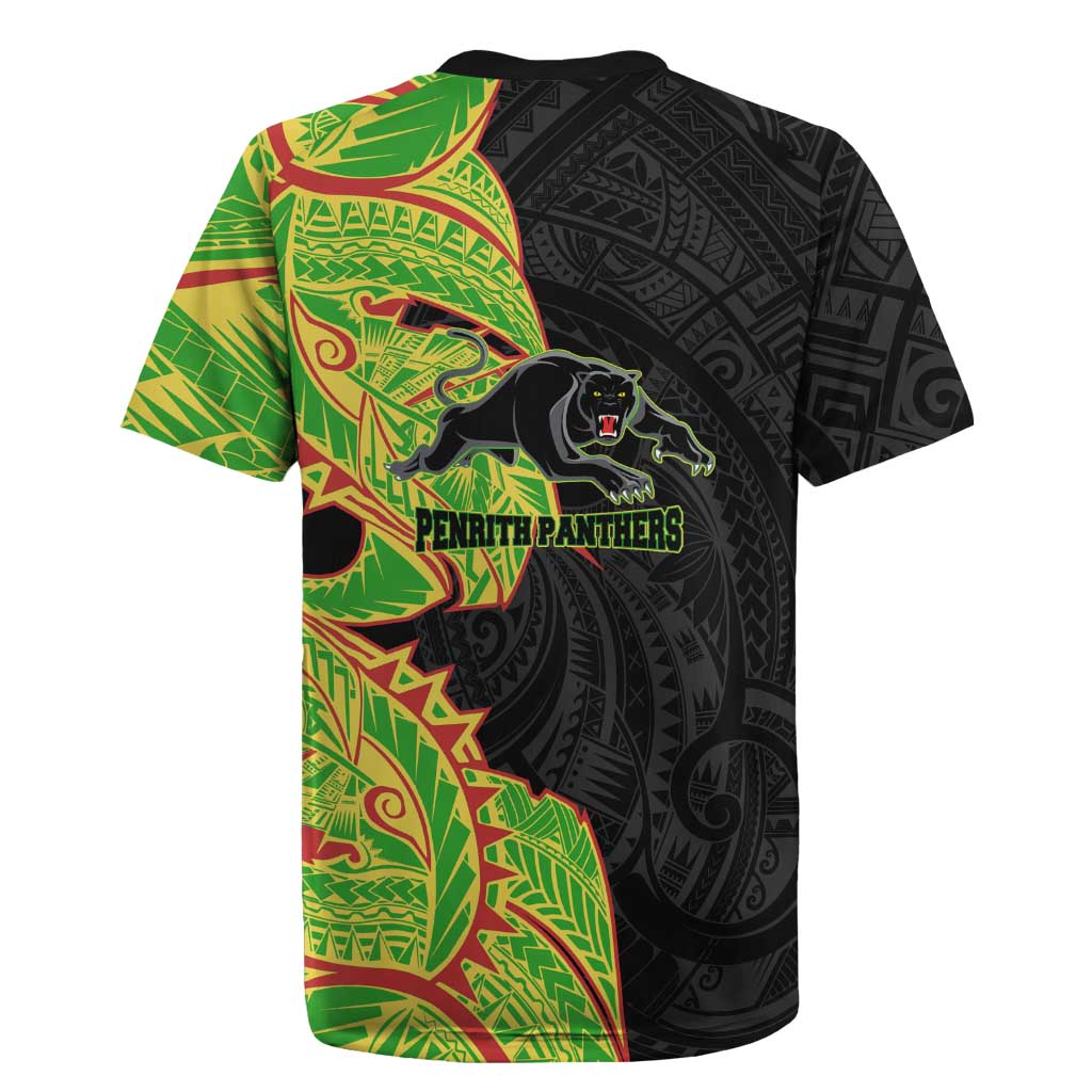 Penrith Panthers Rugby Jersey Polynesian Tribal Tattoo Pacific Sport Art