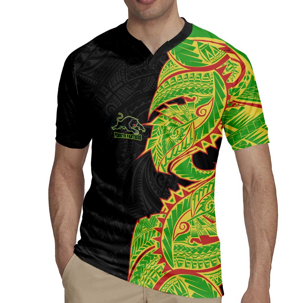Penrith Panthers Rugby Jersey Polynesian Tribal Tattoo Pacific Sport Art