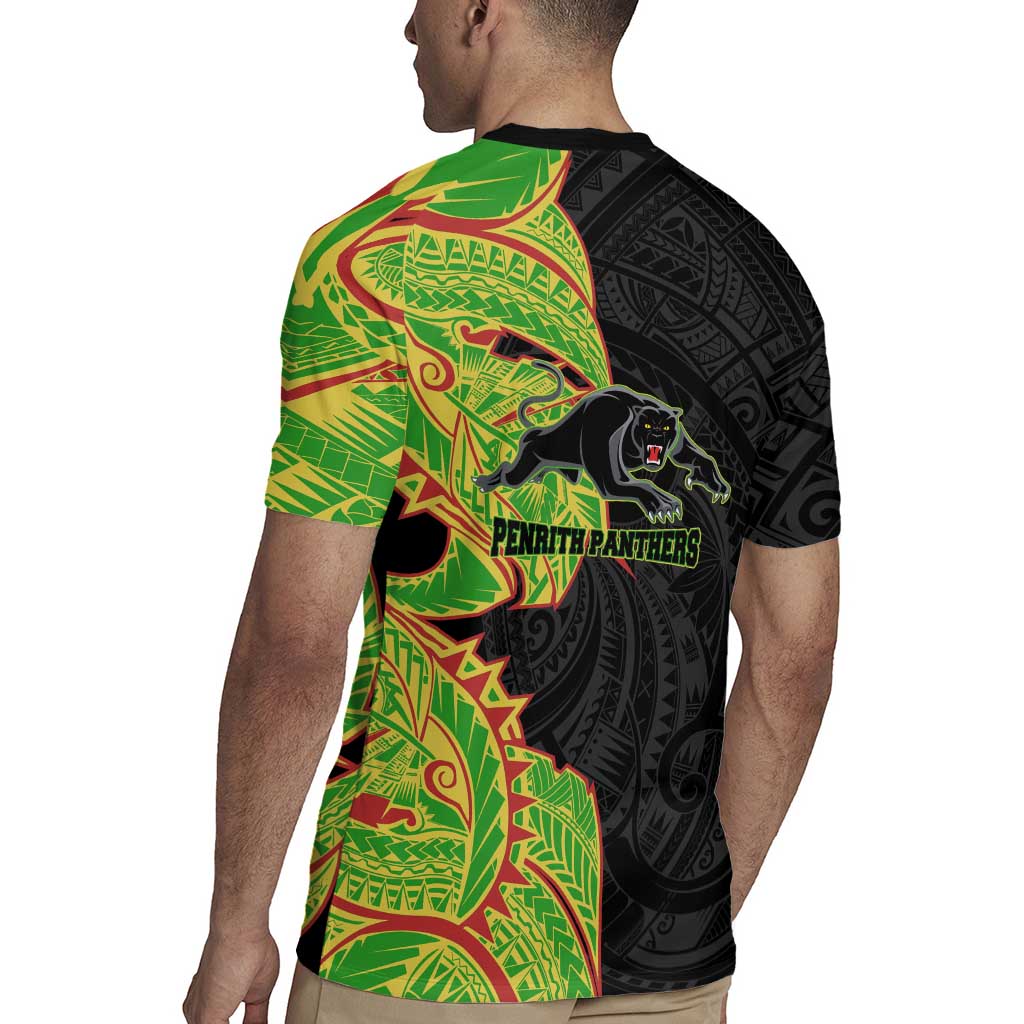 Penrith Panthers Rugby Jersey Polynesian Tribal Tattoo Pacific Sport Art