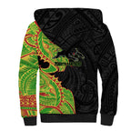 Penrith Panthers Sherpa Hoodie Polynesian Tribal Tattoo Pacific Sport Art