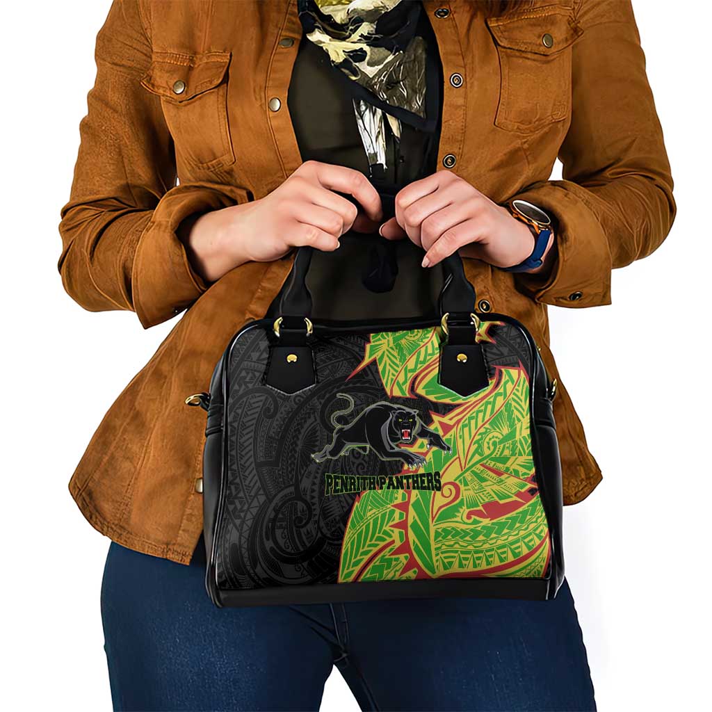 Penrith Panthers Shoulder Handbag Polynesian Tribal Tattoo Pacific Sport Art