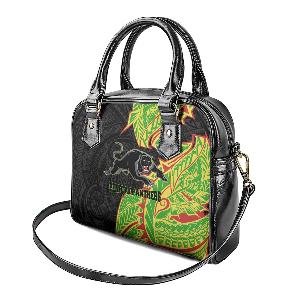 Penrith Panthers Shoulder Handbag Polynesian Tribal Tattoo Pacific Sport Art