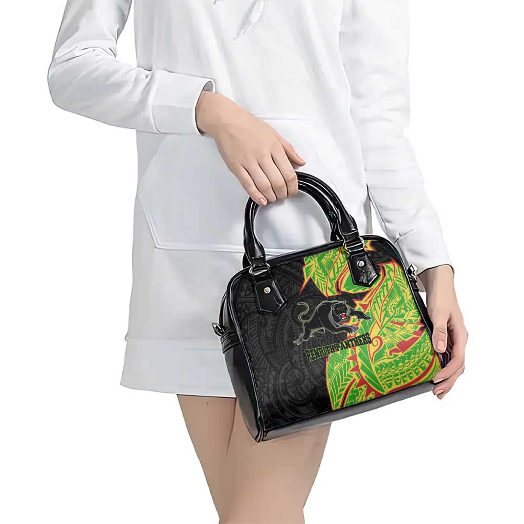Penrith Panthers Shoulder Handbag Polynesian Tribal Tattoo Pacific Sport Art