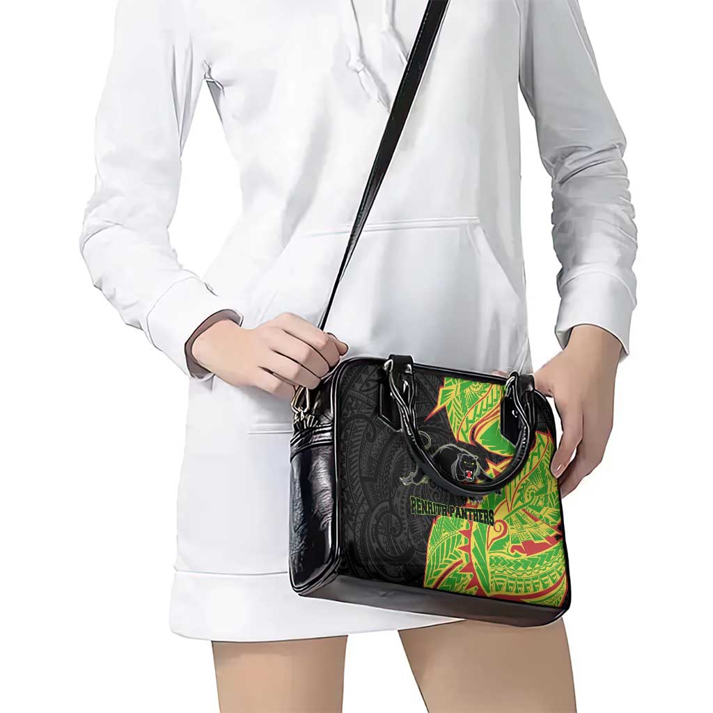 Penrith Panthers Shoulder Handbag Polynesian Tribal Tattoo Pacific Sport Art