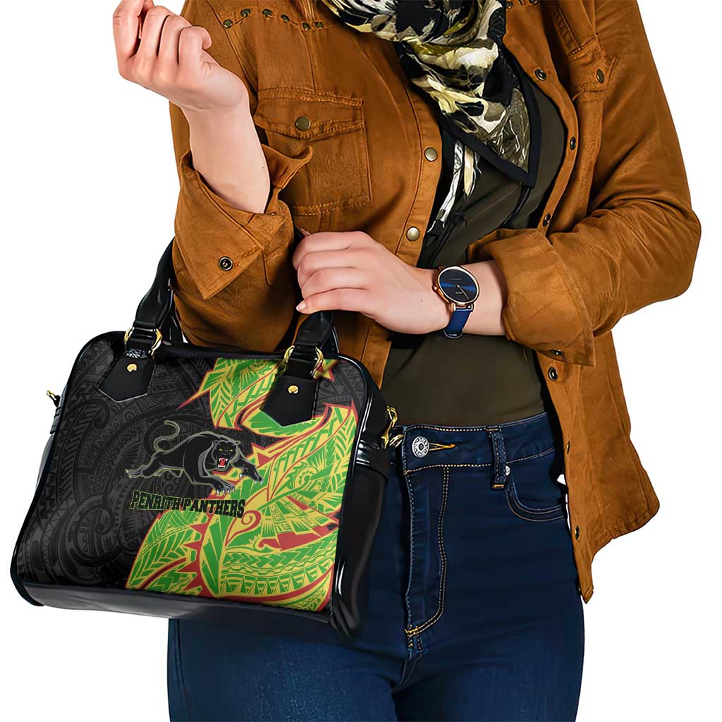 Penrith Panthers Shoulder Handbag Polynesian Tribal Tattoo Pacific Sport Art