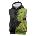 Penrith Panthers Sleeveless Hoodie Polynesian Tribal Tattoo Pacific Sport Art