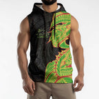 Penrith Panthers Sleeveless Hoodie Polynesian Tribal Tattoo Pacific Sport Art