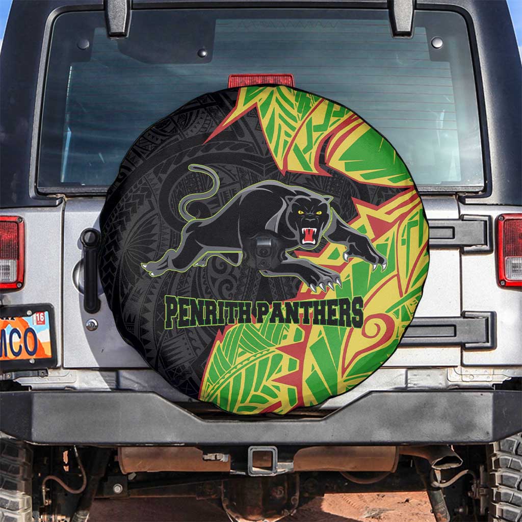 Penrith Panthers Spare Tire Cover Polynesian Tribal Tattoo Pacific Sport Art