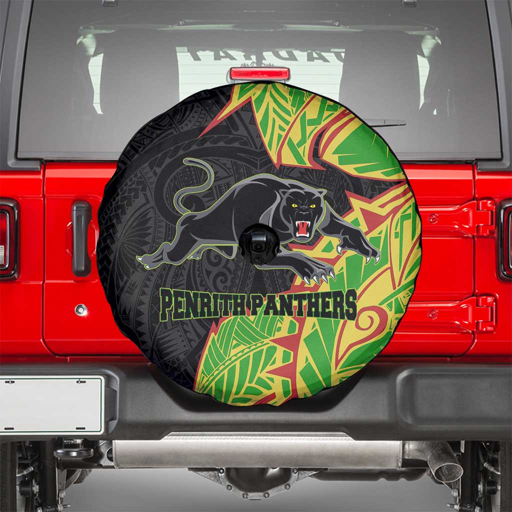 Penrith Panthers Spare Tire Cover Polynesian Tribal Tattoo Pacific Sport Art