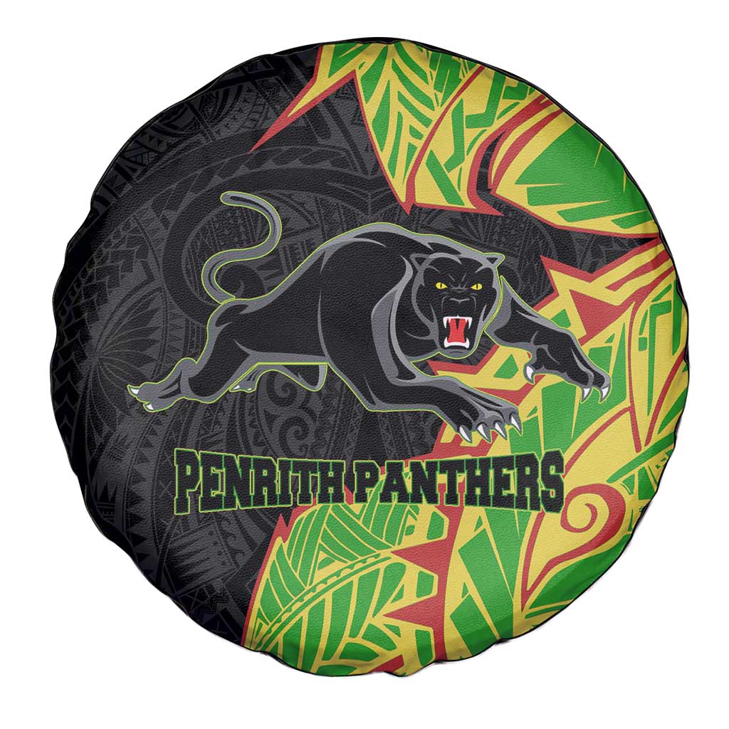 Penrith Panthers Spare Tire Cover Polynesian Tribal Tattoo Pacific Sport Art