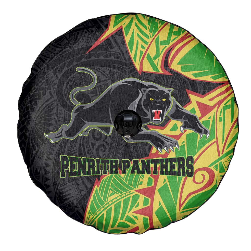 Penrith Panthers Spare Tire Cover Polynesian Tribal Tattoo Pacific Sport Art