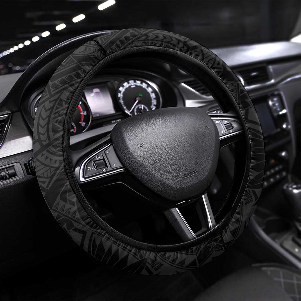 Penrith Panthers Steering Wheel Cover Polynesian Tribal Tattoo Pacific Sport Art