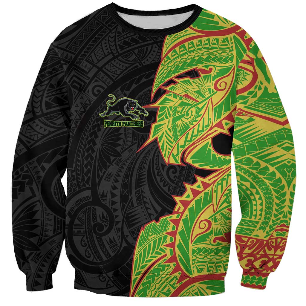 Penrith Panthers Sweatshirt Polynesian Tribal Tattoo Pacific Sport Art