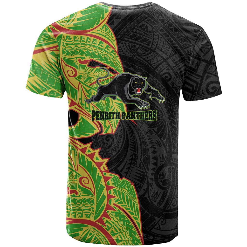 Penrith Panthers T Shirt Polynesian Tribal Tattoo Pacific Sport Art