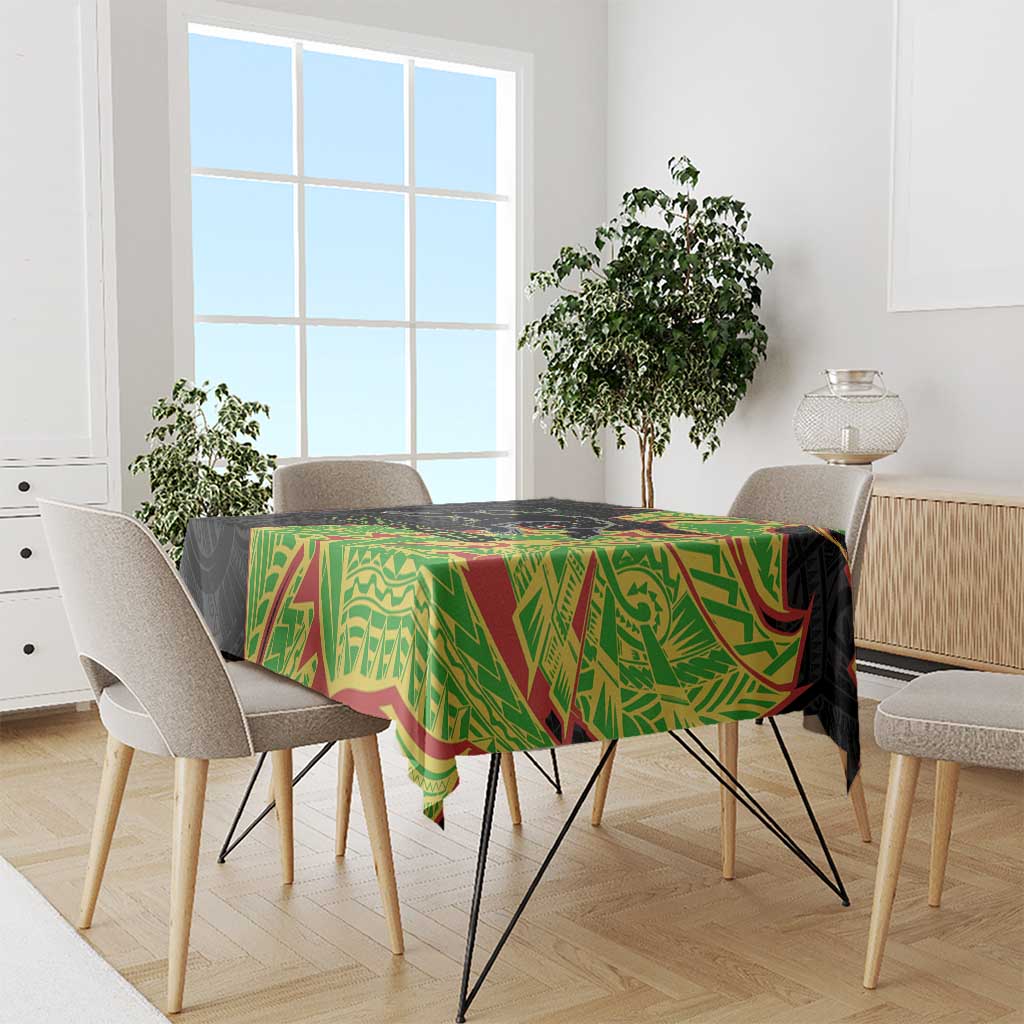 Penrith Panthers Tablecloth Polynesian Tribal Tattoo Pacific Sport Art