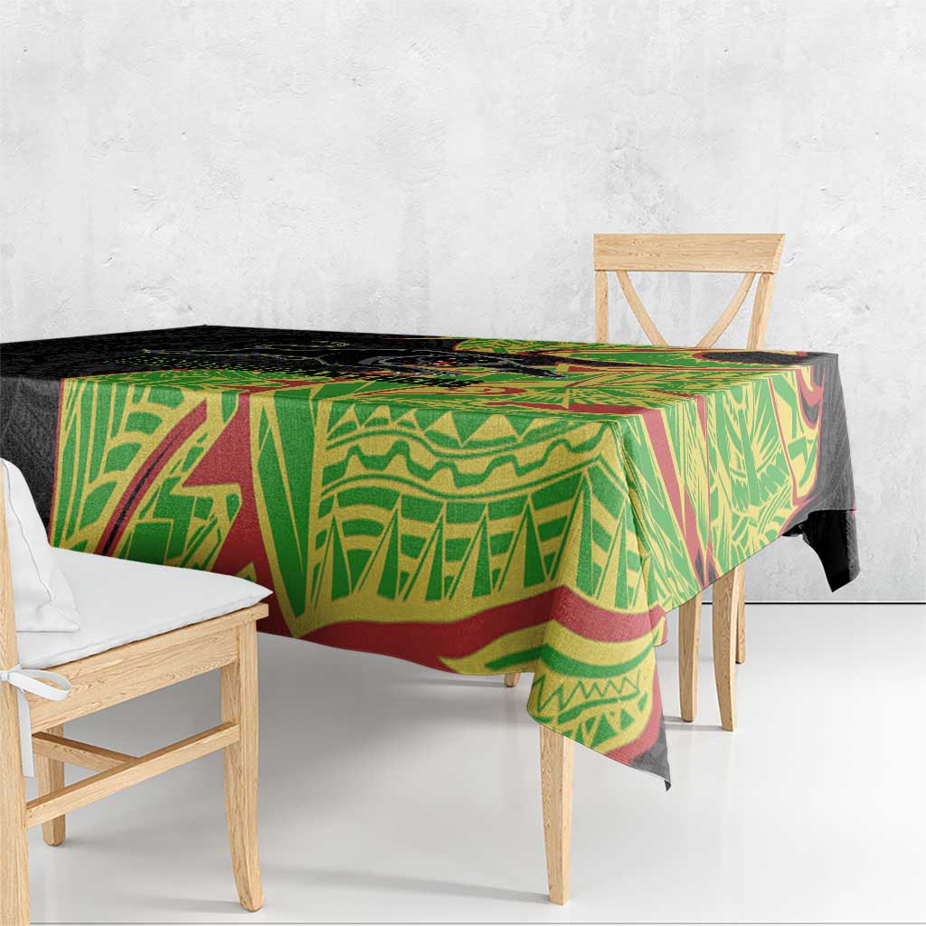 Penrith Panthers Tablecloth Polynesian Tribal Tattoo Pacific Sport Art