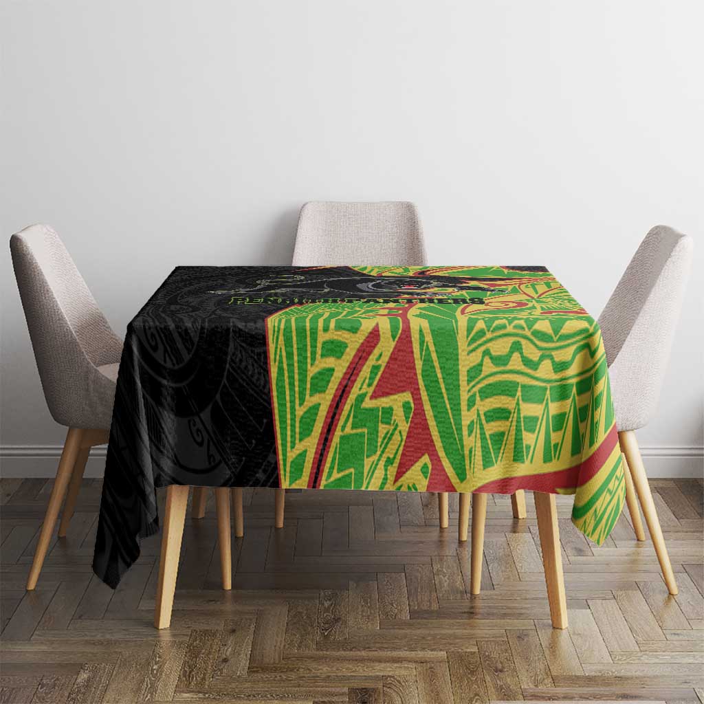 Penrith Panthers Tablecloth Polynesian Tribal Tattoo Pacific Sport Art