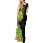 Penrith Panthers Tank Maxi Dress Polynesian Tribal Tattoo Pacific Sport Art