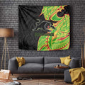 Penrith Panthers Tapestry Polynesian Tribal Tattoo Pacific Sport Art