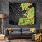 Penrith Panthers Tapestry Polynesian Tribal Tattoo Pacific Sport Art