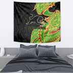 Penrith Panthers Tapestry Polynesian Tribal Tattoo Pacific Sport Art