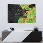 Penrith Panthers Tapestry Polynesian Tribal Tattoo Pacific Sport Art