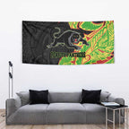 Penrith Panthers Tapestry Polynesian Tribal Tattoo Pacific Sport Art