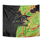 Penrith Panthers Tapestry Polynesian Tribal Tattoo Pacific Sport Art