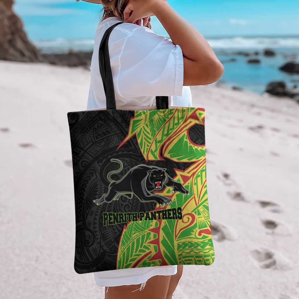 Penrith Panthers Tote Bag Polynesian Tribal Tattoo Pacific Sport Art
