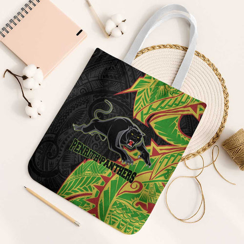 Penrith Panthers Tote Bag Polynesian Tribal Tattoo Pacific Sport Art