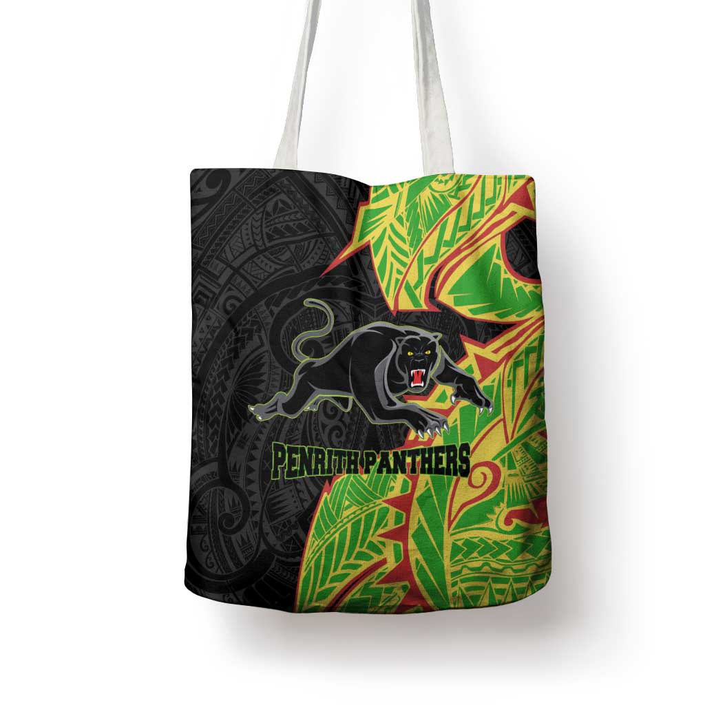 Penrith Panthers Tote Bag Polynesian Tribal Tattoo Pacific Sport Art